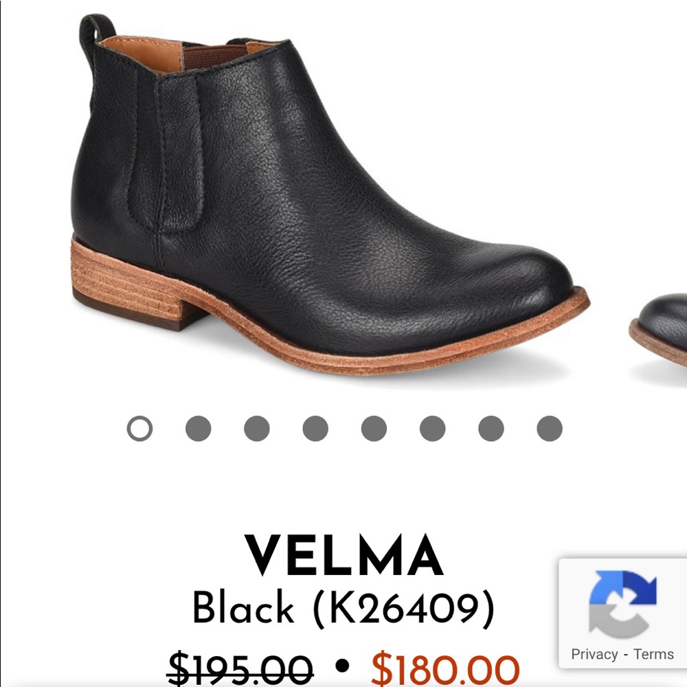 Black Kork-ease Velma ankle boots size 7.5
